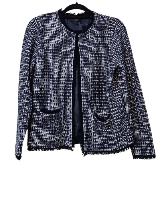 J. Crew Jackets & Blazers - J.Crew Collarless Tweed Blazer Size M
